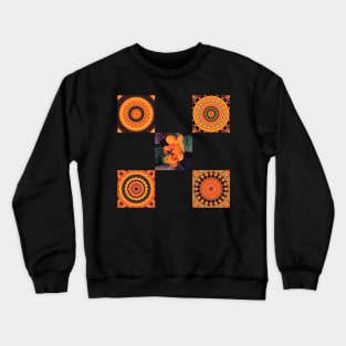 Canna Lily Kaleidoscope Crewneck Sweatshirt